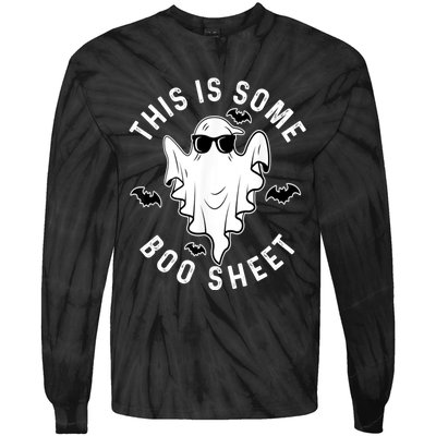 This Is Some Boo Sheet Halloween Costume Tie-Dye Long Sleeve Shirt