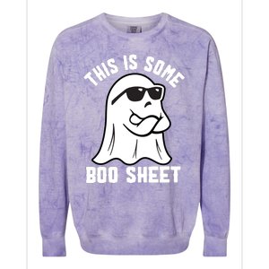 This Is Some Boo Sheet Funny Halloween Ghost Colorblast Crewneck Sweatshirt