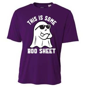 This Is Some Boo Sheet Funny Halloween Ghost Cooling Performance Crew T-Shirt