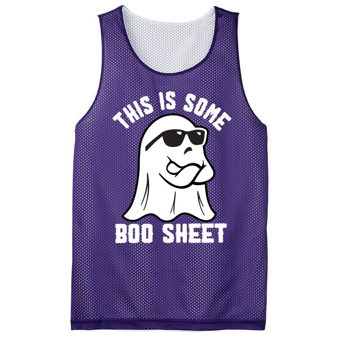 This Is Some Boo Sheet Funny Halloween Ghost Mesh Reversible Basketball Jersey Tank