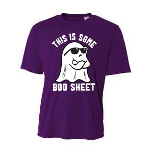 This Is Some Boo Sheet Funny Halloween Ghost Performance Sprint T-Shirt