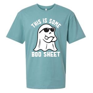 This Is Some Boo Sheet Funny Halloween Ghost Sueded Cloud Jersey T-Shirt