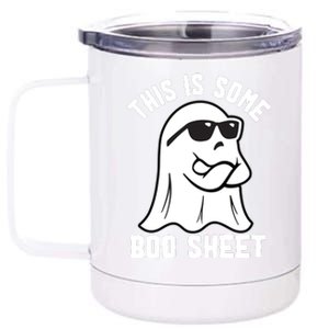 This Is Some Boo Sheet Funny Halloween Ghost 12 oz Stainless Steel Tumbler Cup