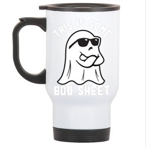 This Is Some Boo Sheet Funny Halloween Ghost Stainless Steel Travel Mug