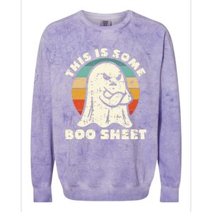 This Is Some Boo Sheet Funny Halloween Costumes Colorblast Crewneck Sweatshirt