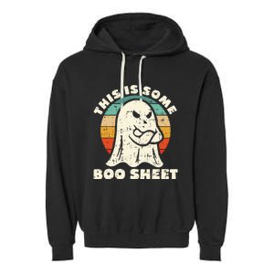 This Is Some Boo Sheet Funny Halloween Costumes Garment-Dyed Fleece Hoodie