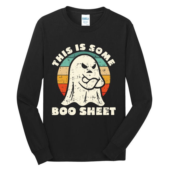 This Is Some Boo Sheet Funny Halloween Costumes Tall Long Sleeve T-Shirt