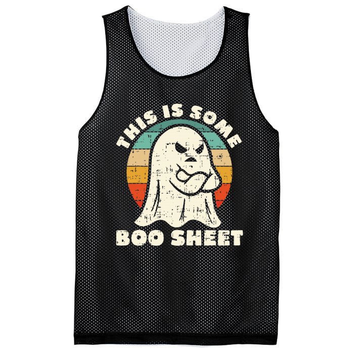 This Is Some Boo Sheet Funny Halloween Costumes Mesh Reversible Basketball Jersey Tank