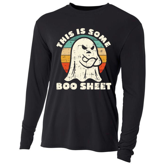 This Is Some Boo Sheet Funny Halloween Costumes Cooling Performance Long Sleeve Crew