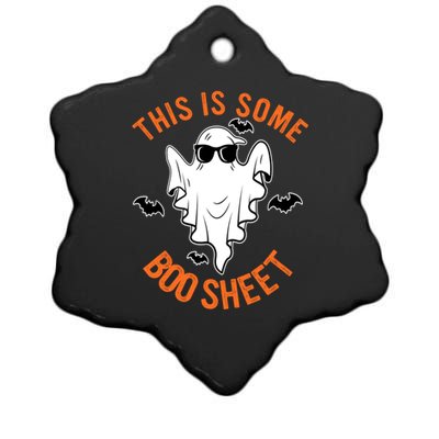 This Is Some Boo Sheet Halloween Costume Ceramic Star Ornament