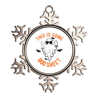 This Is Some Boo Sheet Halloween Costume Metallic Star Ornament