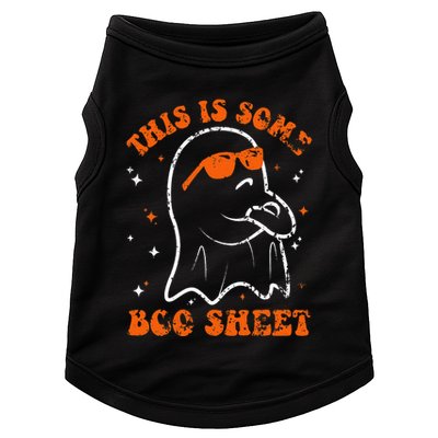 This Is Some Boo Sheet Funny Ghost Halloween Costume Retro Doggie Tank