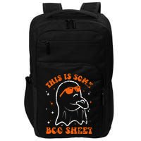 This Is Some Boo Sheet Funny Ghost Halloween Costume Retro Impact Tech Backpack