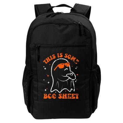 This Is Some Boo Sheet Funny Ghost Halloween Costume Retro Backpack