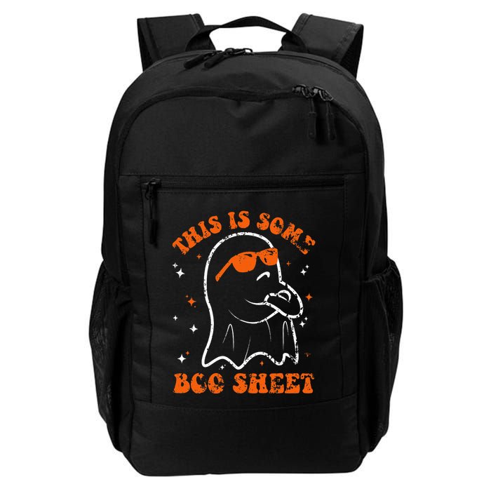 This Is Some Boo Sheet Funny Ghost Halloween Costume Retro Backpack