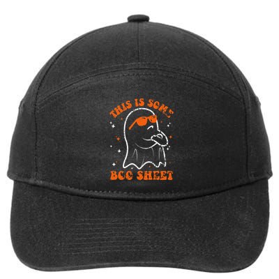 This Is Some Boo Sheet Funny Ghost Halloween Costume Retro 7-Panel Snapback Hat