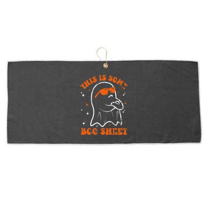 This Is Some Boo Sheet Funny Ghost Halloween Costume Retro Large Microfiber Waffle Golf Towel