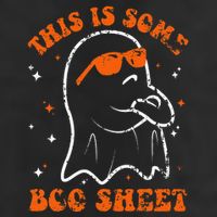 This Is Some Boo Sheet Funny Ghost Halloween Costume Retro Large Microfiber Waffle Golf Towel