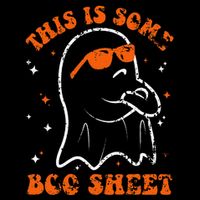 This Is Some Boo Sheet Funny Ghost Halloween Costume Retro Youth Performance Sprint T-Shirt
