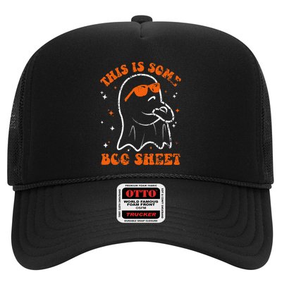 This Is Some Boo Sheet Funny Ghost Halloween Costume Retro Trucker Hat