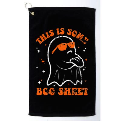 This Is Some Boo Sheet Funny Ghost Halloween Costume Retro Golf Towel