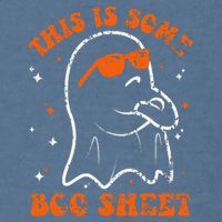This Is Some Boo Sheet Funny Ghost Halloween Costume Retro Garment-Dyed Sweatshirt