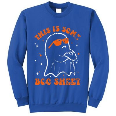 This Is Some Boo Sheet Funny Ghost Halloween Costume Retro Sweatshirt