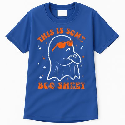 This Is Some Boo Sheet Funny Ghost Halloween Costume Retro Tall T-Shirt