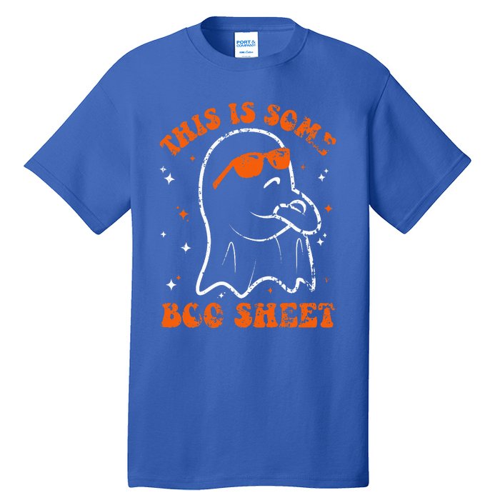 This Is Some Boo Sheet Funny Ghost Halloween Costume Retro Tall T-Shirt