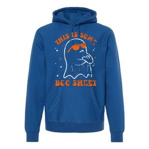 This Is Some Boo Sheet Funny Ghost Halloween Costume Retro Premium Hoodie