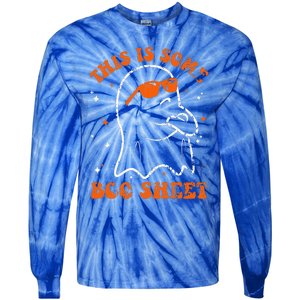 This Is Some Boo Sheet Funny Ghost Halloween Costume Retro Tie-Dye Long Sleeve Shirt