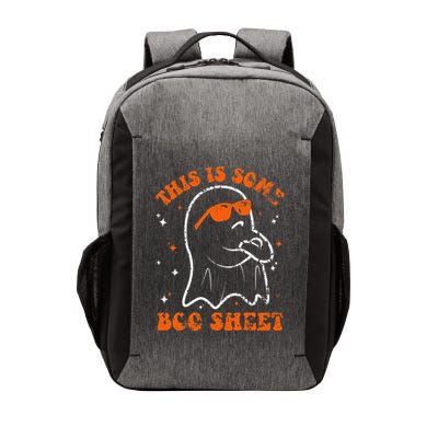 This Is Some Boo Sheet Funny Ghost Halloween Costume Retro Vector Backpack