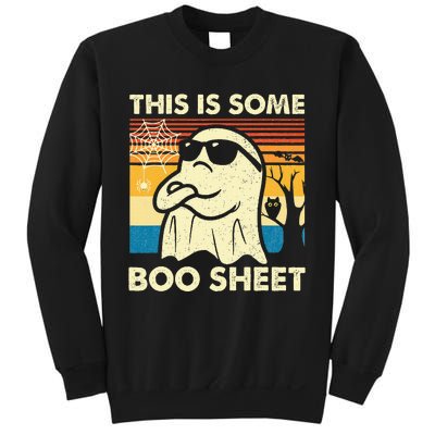 This Is Some Boo Sheet Ghost Retro Funny Halloween Sweatshirt