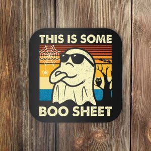 This Is Some Boo Sheet Ghost Retro Funny Halloween Coaster