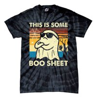 This Is Some Boo Sheet Ghost Retro Funny Halloween Tie-Dye T-Shirt