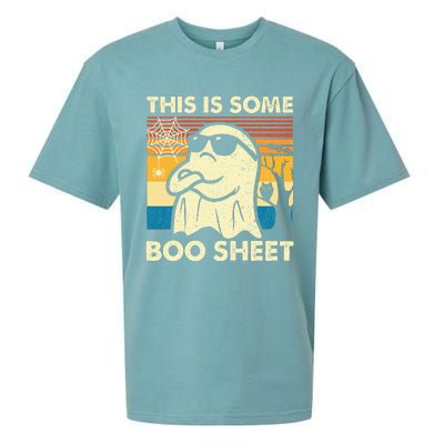 This Is Some Boo Sheet Ghost Retro Funny Halloween Sueded Cloud Jersey T-Shirt