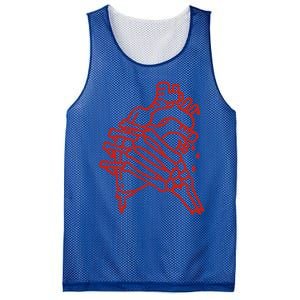 Tattoo Inspired Skeleton Hand And Anatomical Heart Great Gift Mesh Reversible Basketball Jersey Tank