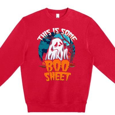 This Is Some Boo Sheet Ghost Halloween Costume Premium Crewneck Sweatshirt