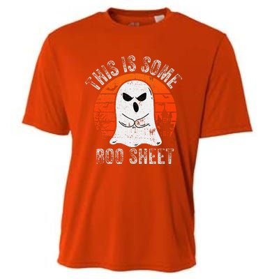 This Is Some Boo Sheet Ghost Halloween Costume Cooling Performance Crew T-Shirt