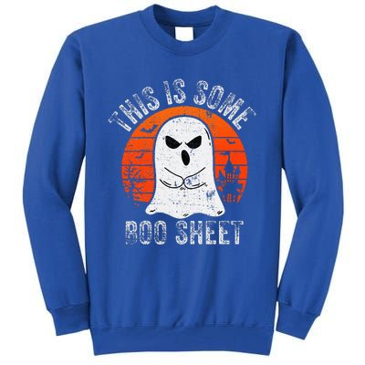 This Is Some Boo Sheet Ghost Halloween Costume Tall Sweatshirt