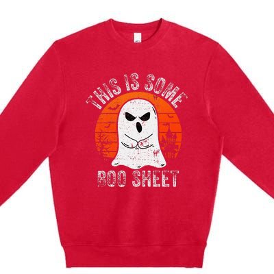 This Is Some Boo Sheet Ghost Halloween Costume Premium Crewneck Sweatshirt