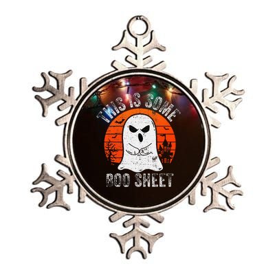 This Is Some Boo Sheet Ghost Halloween Costume Metallic Star Ornament