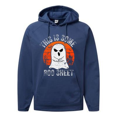 This Is Some Boo Sheet Ghost Halloween Costume Performance Fleece Hoodie