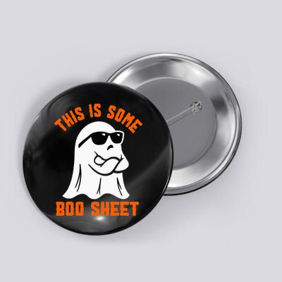 This Is Some Boo Sheet Cool Ghost Funny Halloween Costume Button