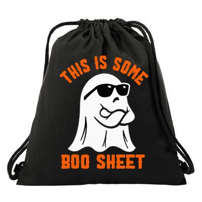 This Is Some Boo Sheet Cool Ghost Funny Halloween Costume Drawstring Bag