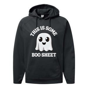 This Is Some Boo Sheet Ghost Retro Cute Halloween Performance Fleece Hoodie