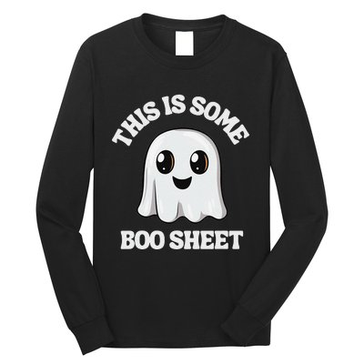 This Is Some Boo Sheet Ghost Retro Cute Halloween Long Sleeve Shirt