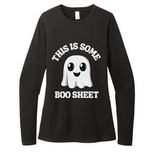 This Is Some Boo Sheet Ghost Retro Cute Halloween Womens CVC Long Sleeve Shirt