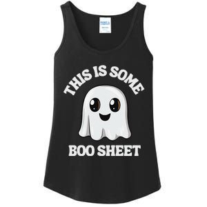 This Is Some Boo Sheet Ghost Retro Cute Halloween Ladies Essential Tank