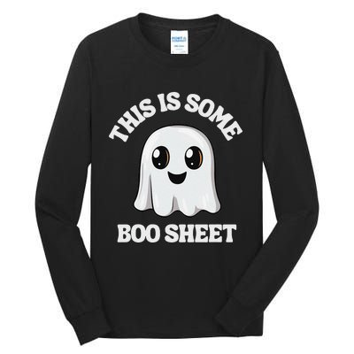 This Is Some Boo Sheet Ghost Retro Cute Halloween Tall Long Sleeve T-Shirt